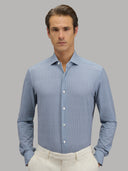 Shirt man xacus pattern textured light blue_3