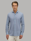 Shirt man xacus pattern textured light blue_6