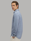 Shirt man xacus pattern textured light blue_7