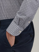 Shirt man xacus pattern textured dark grey_5