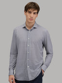 Shirt man xacus pattern textured dark grey_6