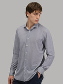 Shirt man xacus pattern textured dark grey_7