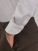 Shirt man xacus solid colour textured brown_5