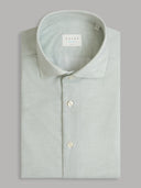 Shirt man xacus solid colour textured green_1