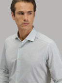 Shirt man xacus solid colour textured green_7