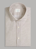 Shirt man xacus pattern textured beige_1