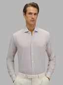Shirt man xacus pattern textured beige_3