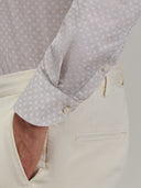 Shirt man xacus pattern textured beige_5
