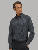Shirt man xacus pattern textured dark grey_6