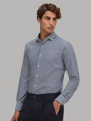 Shirt man xacus stripe oxford navy blue_6