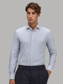 Shirt man xacus stripe twill dark blue_3