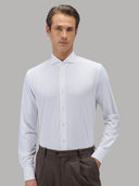 Shirt man xacus solid colour twill white_3