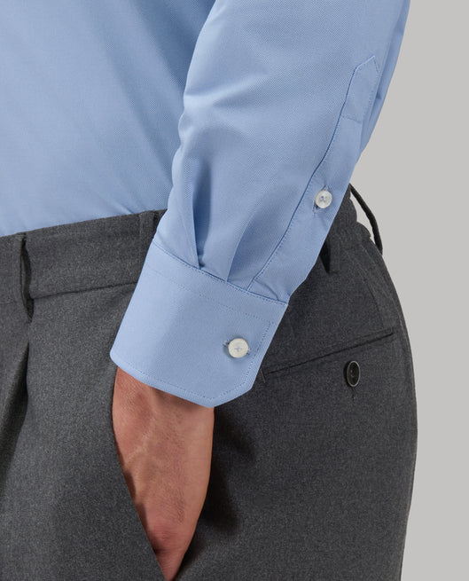 Shirt man xacus solid colour textured deep sky blue_5