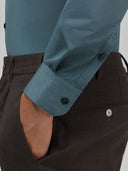 Shirt man xacus solid colour textured teal_5
