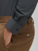 Shirt man xacus solid colour textured dark grey_5