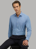 Shirt man xacus pattern textured navy blue_6