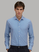 Shirt man xacus stripe textured blue_3
