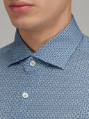 Shirt man xacus pattern textured blue_2