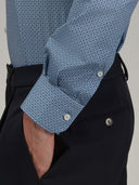 Shirt man xacus pattern textured blue_5