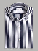 Shirt man xacus stripe oxford navy blue_1