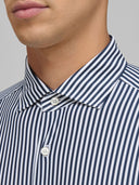 Shirt man xacus stripe oxford navy blue_2