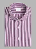 Shirt man xacus stripe twill wine_1