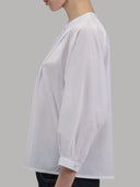 Shirt woman xacus solid colour muslin white_5