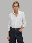 Shirt woman xacus solid colour textured white_1