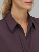 Shirt woman xacus solid colour textured deep purple_2