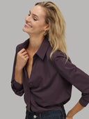 Shirt woman xacus solid colour textured deep purple_7