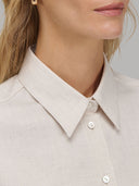 Shirt woman xacus solid colour twill beige_2