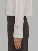 Shirt woman xacus solid colour twill beige_5