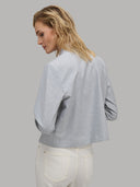 Shirt woman xacus solid colour twill grey melange_3
