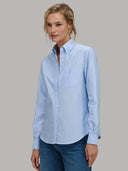 Shirt woman xacus solid colour oxford light blue_6