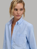 Shirt woman xacus solid colour oxford light blue_7