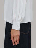 Shirt woman xacus solid colour crêpe white_5