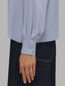 Shirt woman xacus solid colour crêpe lilac_5