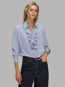 Shirt woman xacus solid colour crêpe lilac_6