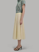 Pants woman xacus solid colour poplin yellow_2