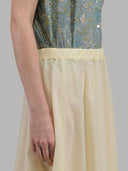 Pants woman xacus solid colour poplin yellow_5