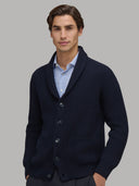 Sweater sweater xacus solid colour jersey navy blue_3