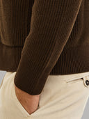 Sweater sweater xacus solid colour jersey brown_5