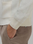 Sweater sweater xacus solid colour jersey off-white_5