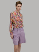 Pants woman xacus solid colour poplin lilac_3