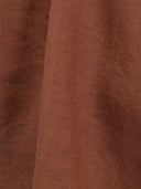 Blouse woman xacus solid colour linen burnt umber_4