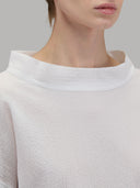 Blouse woman xacus solid colour seersucker white_2