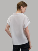 Blouse woman xacus solid colour seersucker white_3
