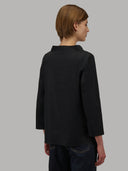Blouse woman xacus solid colour poplin black_3