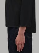 Blouse woman xacus solid colour poplin black_5