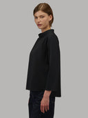 Blouse woman xacus solid colour poplin black_7